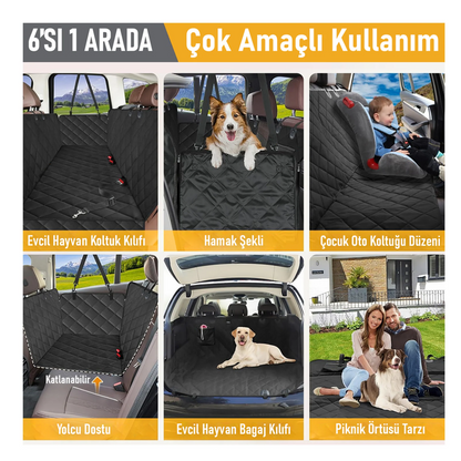 Köpek Araba Arka Koltuk Kılıfı